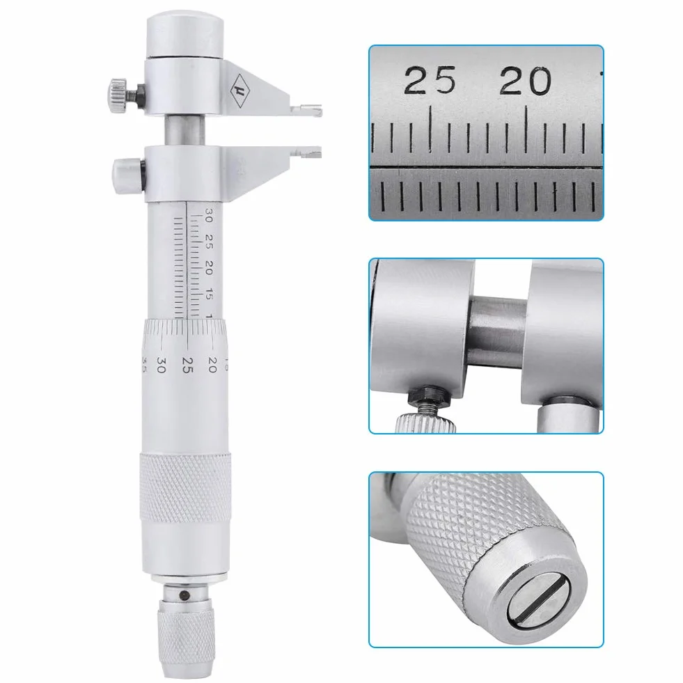 【Muttertagsgeschenk】 Innenmessschraube, Innenmessschraube Bohrung Innendurchmesser Messuhr 5-30mm Messbereich 0.01mm für Präzisionsmessungen