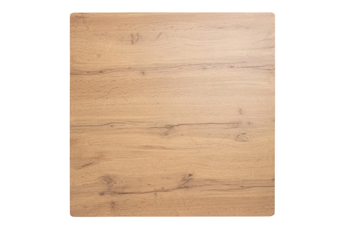 SAM Tischplatte Joan | 60 x 60 cm eckig | Holz | Farbe: Eiche | gerade Kante | Holzplatte für Küche & Café