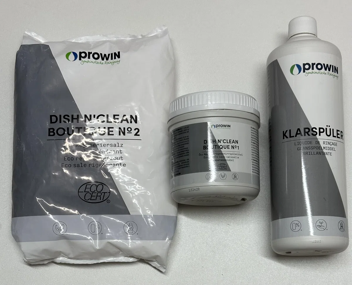 prowin Geschirrspülmaschinen-Set mit Pulver, Salz und Klarspüler