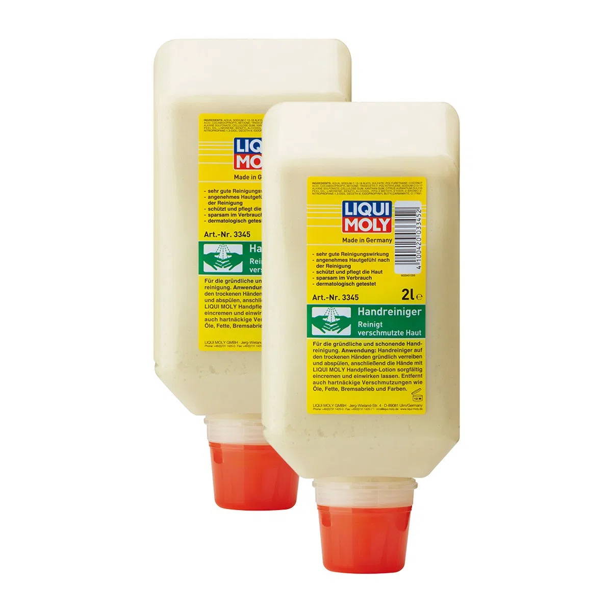 2x LIQUI MOLY 3345 Handwaschpaste Handreiniger 2L