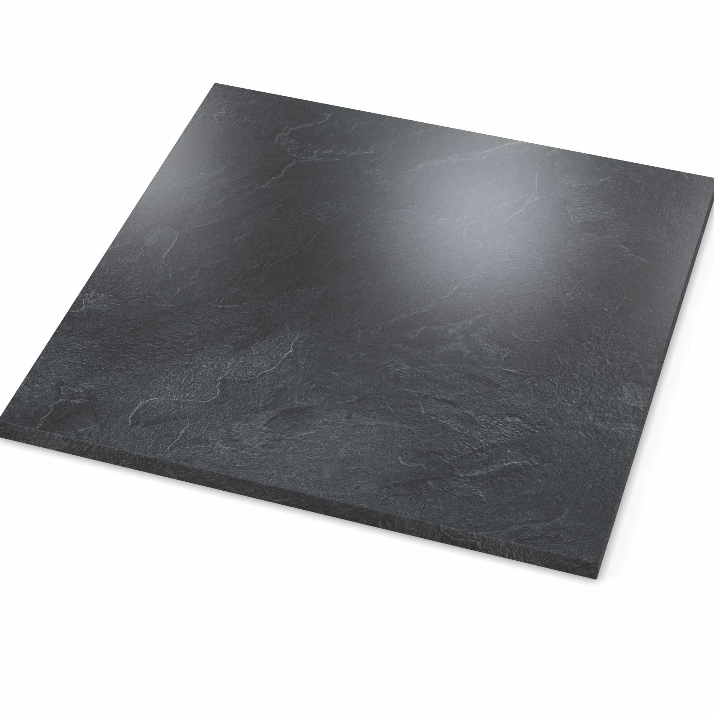 AUPROTEC Tischplatte 19mm Schiefer 60x60 cm I Spanplatte mit 1mm ABS Kante & PU-Verleimung I melaminharzbeschichtet I elegant & wasserabweisend