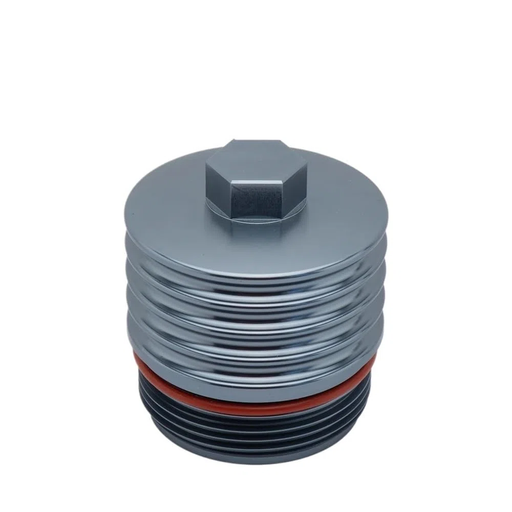 Geschmiedete Ölfiltergehäuseabdeckung aus Aluminiumlegierung, kompatibel mit N20 N26 N52 N54 N55 B48 B58 EA888 und ähnlichen Modellen(N20 N26 N52 N54 N55)
