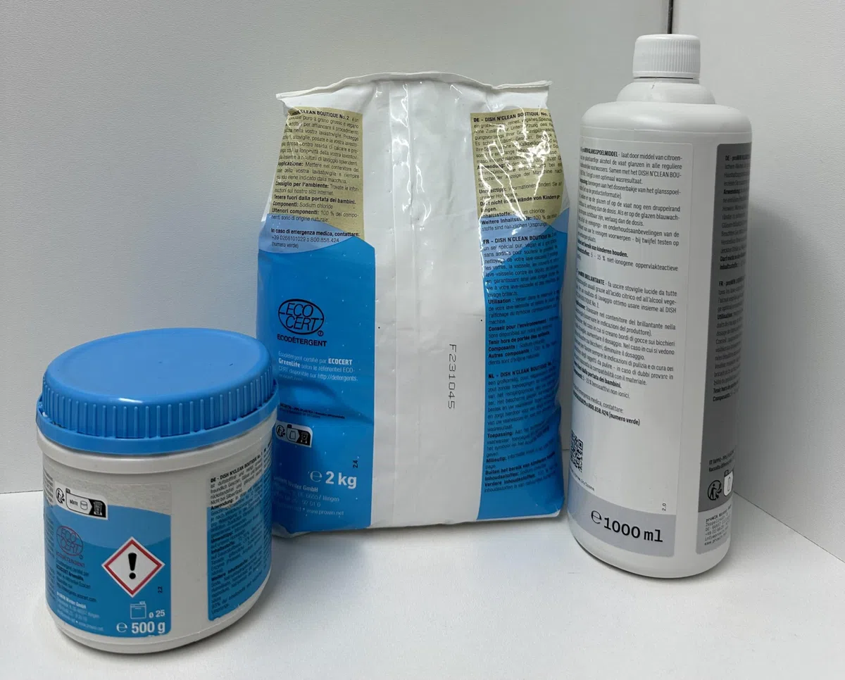 prowin Geschirrspülmaschinen-Set mit Pulver, Salz und Klarspüler