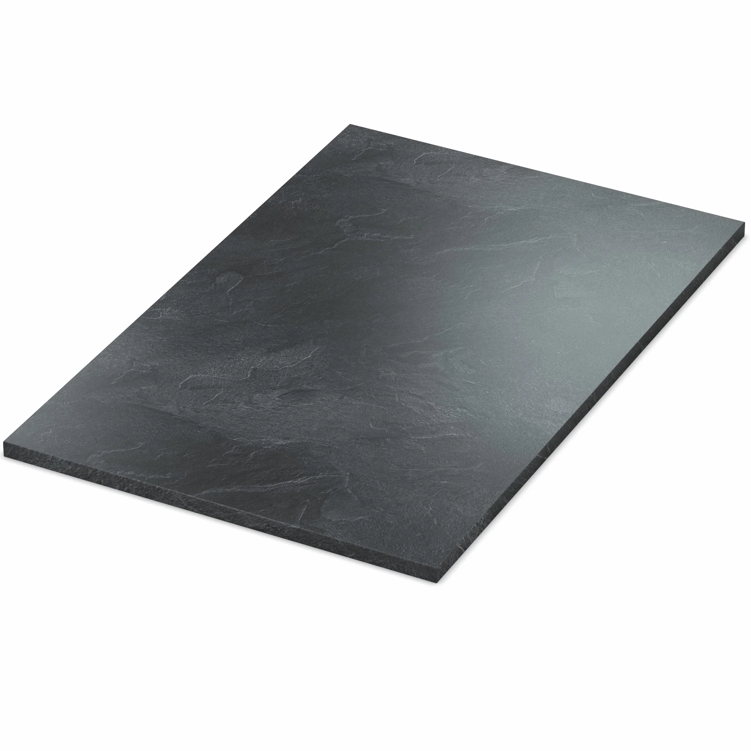 AUPROTEC Tischplatte 19mm Schiefer 60x60 cm I Spanplatte mit 1mm ABS Kante & PU-Verleimung I melaminharzbeschichtet I elegant & wasserabweisend
