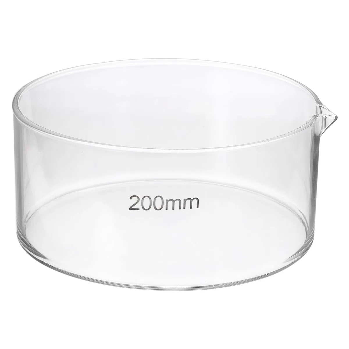 PATIKIL 2500ml Kristallisierschale Borosilikatglas Kristallisierschale Mit Ausguss Flacher Grund Laborschale Evaporationsschalen Transparent Für Labor Küche Wissenschaft Klassenzimmer