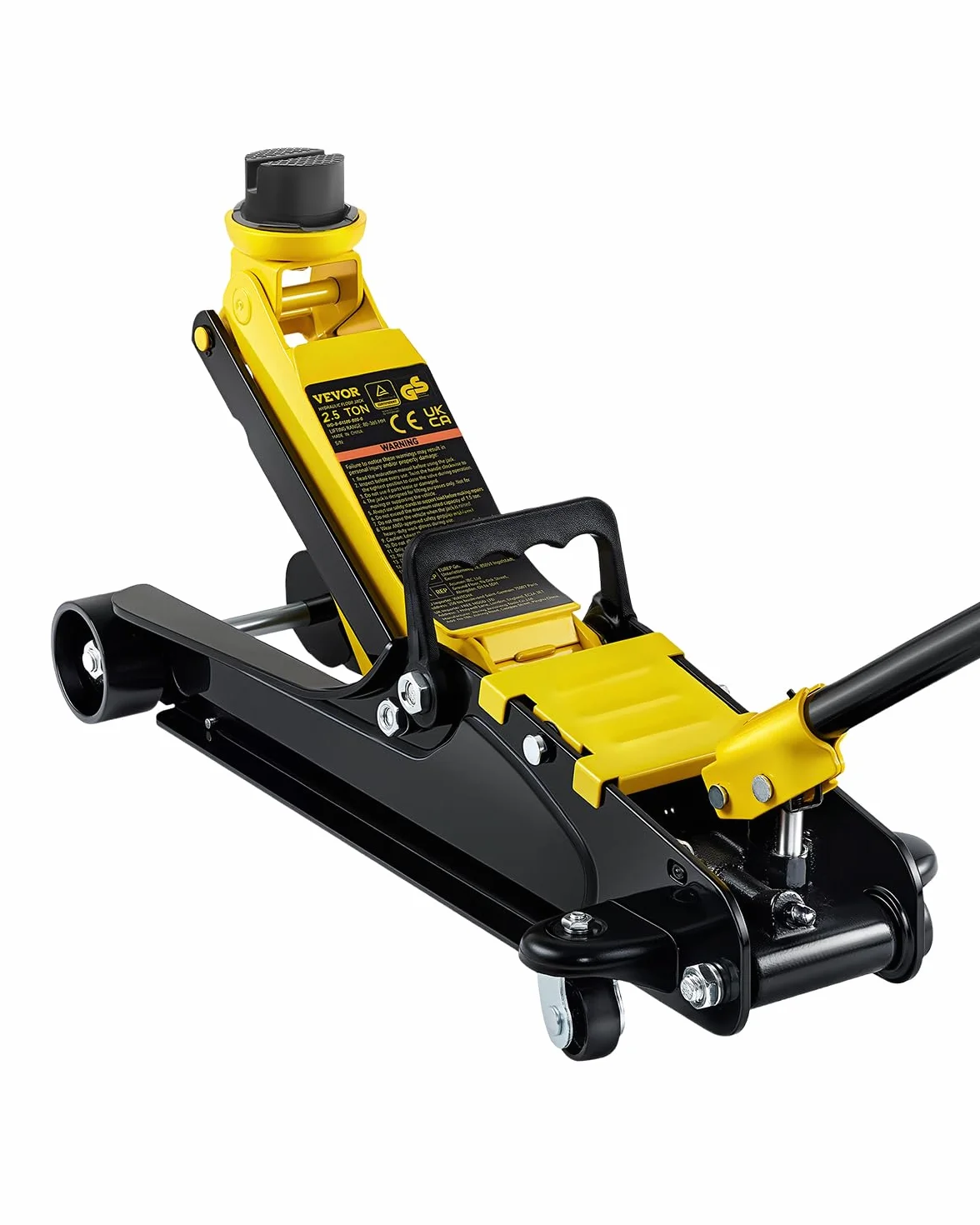 VEVOR hydraulischer Rangierwagenheber, 2,5 t Tragkraft Scherenwagenheber, 85-380 mm Höhenbereich hydraulischer Wagenheber Einzelkolben Heber, Autoheber für Familienautos, Lastwagen, SUVs
