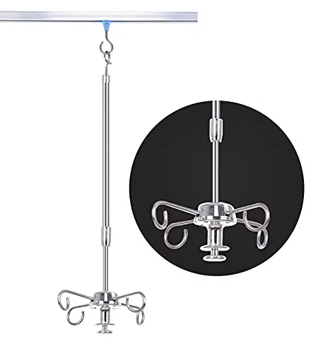 Infusionsständer, Tragbarer Infusionsständer Mit Seilzug Für Deckenwände, Höhenverstellbarer Hängender Infusionsständer,C