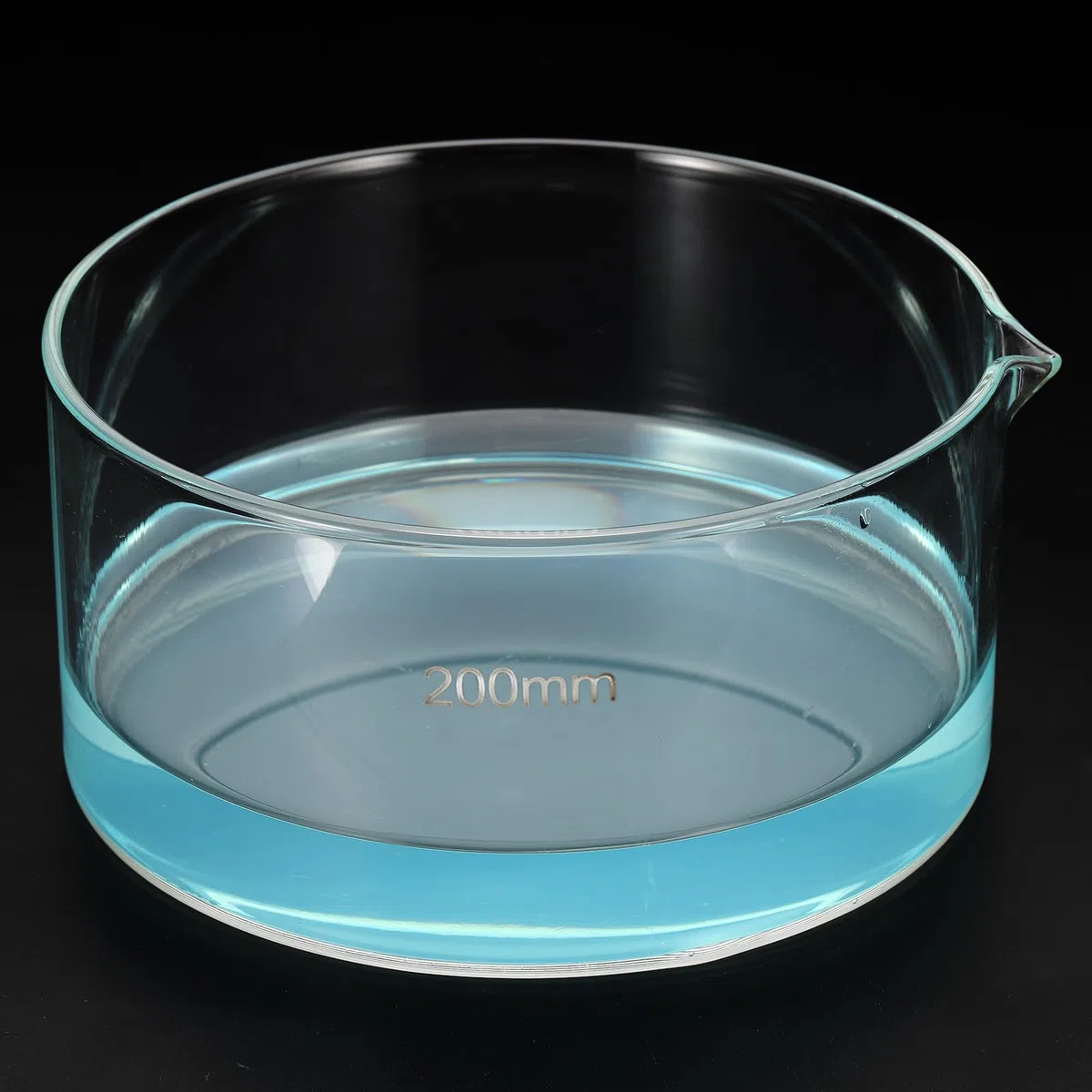 PATIKIL 2500ml Kristallisierschale Borosilikatglas Kristallisierschale Mit Ausguss Flacher Grund Laborschale Evaporationsschalen Transparent Für Labor Küche Wissenschaft Klassenzimmer