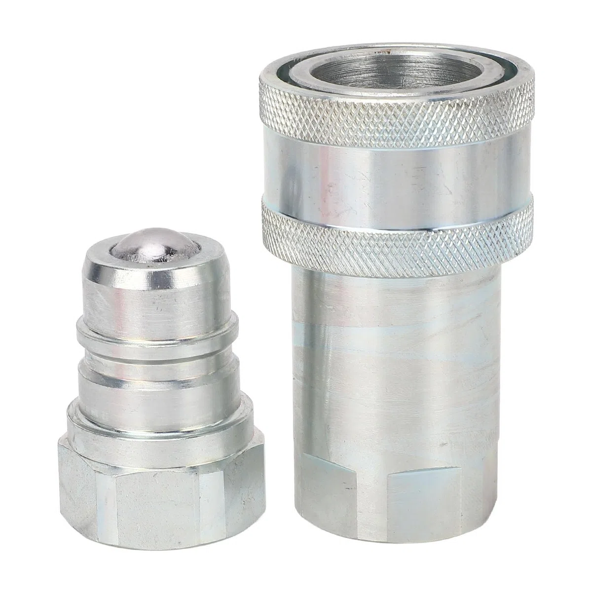 Acouto Hydraulische Schnellkupplung, 1 Zoll NPT, Gehärteter Stahl, 4000 PSI, 24 GPM, Hydraulische Schnellkupplung für ISO5675-Anwendungen in Logg, 1 Zoll NPT, Kupplung,