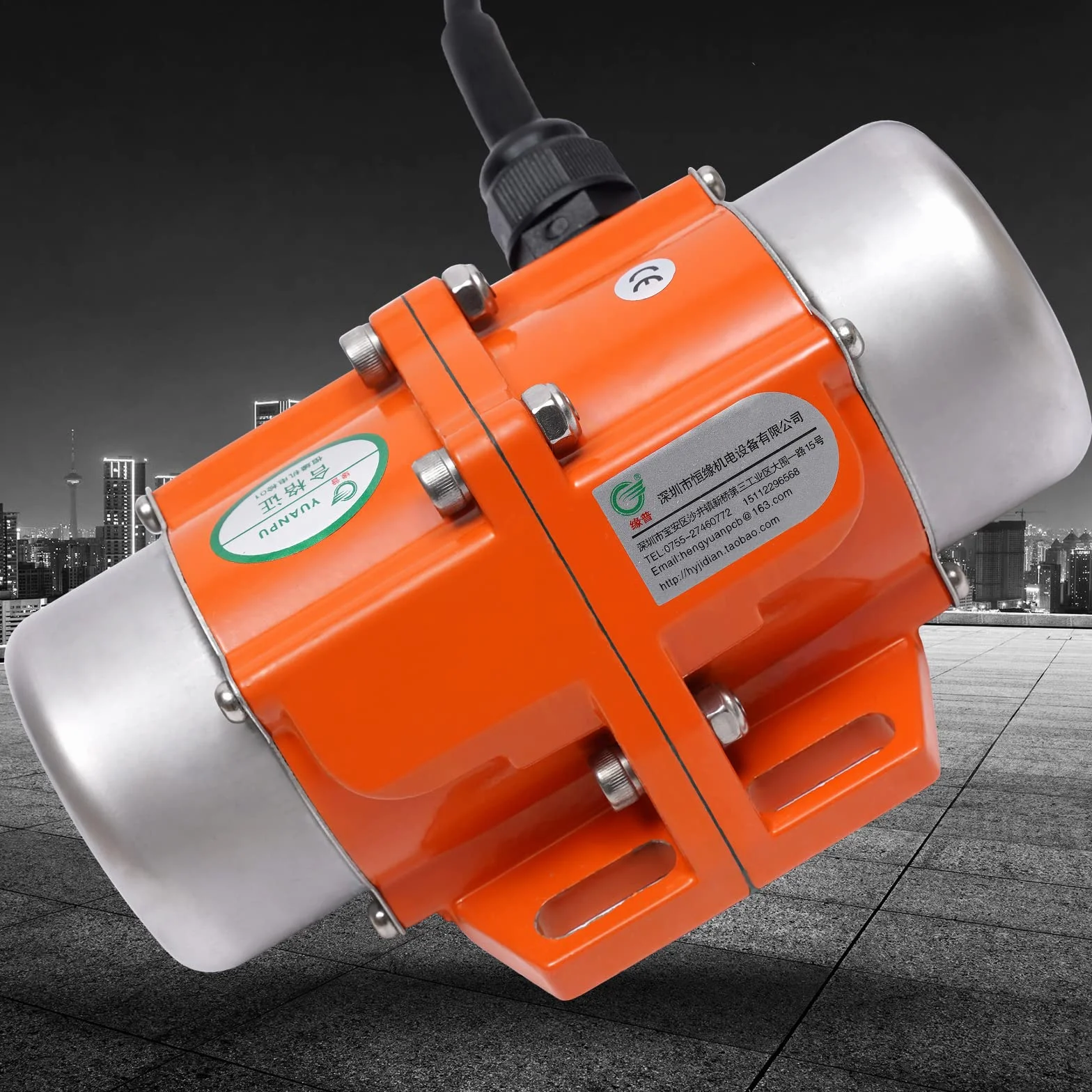 Asynchronous Vibratormotor, 100W 220V Rüttelmotor Unwuchtmotor Asynchronous Single Phase Vibrator Motor, Bürstenlos Elektrischer Rüttelmotor für Rütteltisch, Vibrationsrinne, 3000 U/min (1Phase)