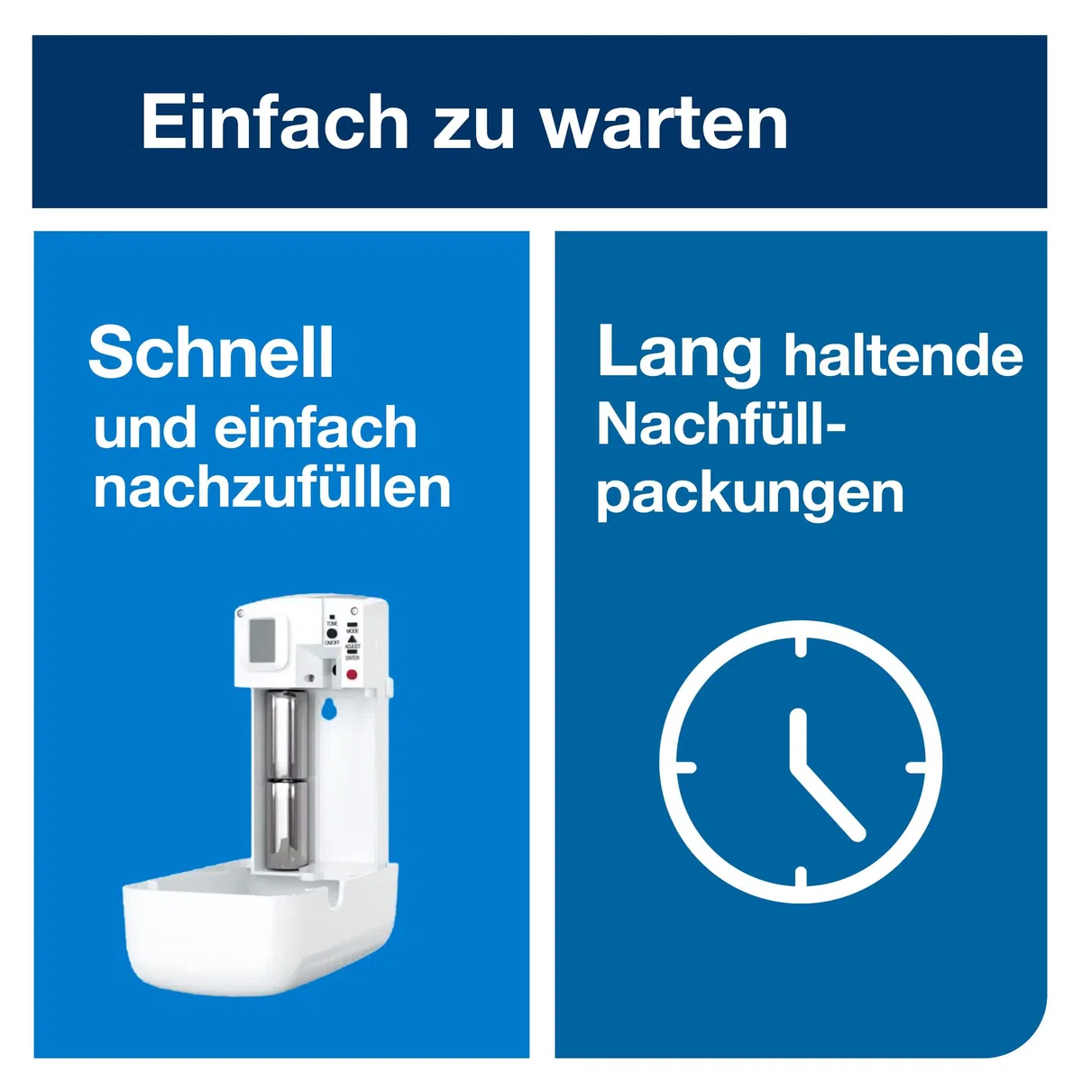 Tork 562000 Spender für Lufterfrischer Sprays A1 - für eine duftende Atmosphäre / Leicht programmierbar / Einfaches Nachfüllen / Lange Batterielaufzeit / Mit Füllstandsanzeige / 9.7x17.4x6cm (BxHxT)