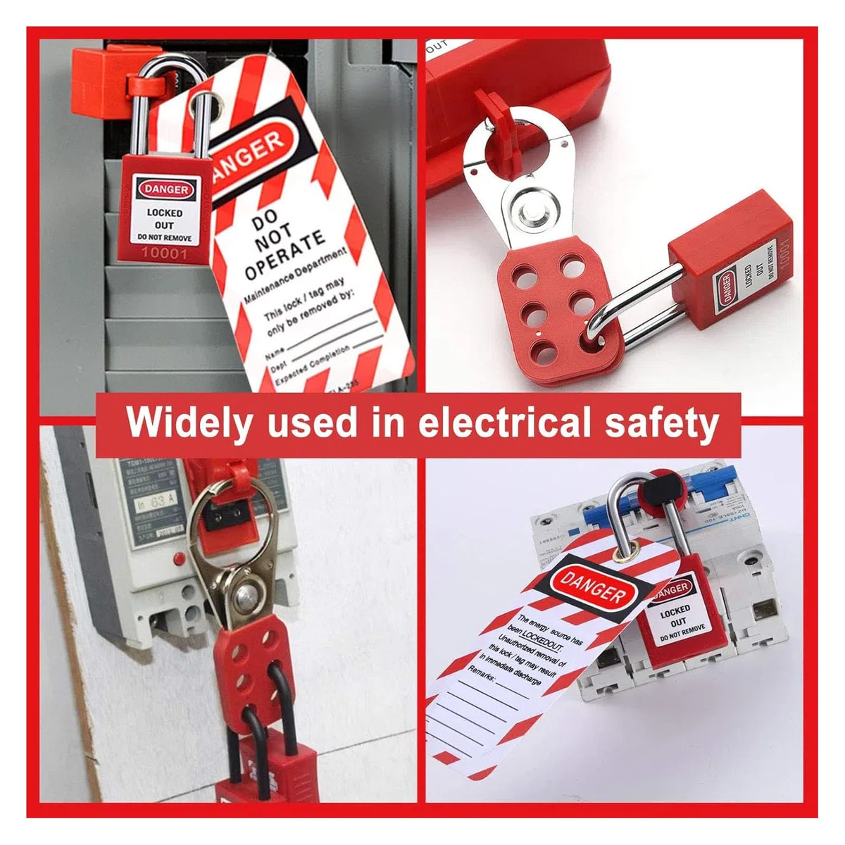 Lock Out Tagout Kits Elektrisch, Lockout Tagout Kit, Schließbügel, Lockout Loto Sicherheitsschlösser, Hängeetiketten, Schlüssel und Aufbewahrungstasche