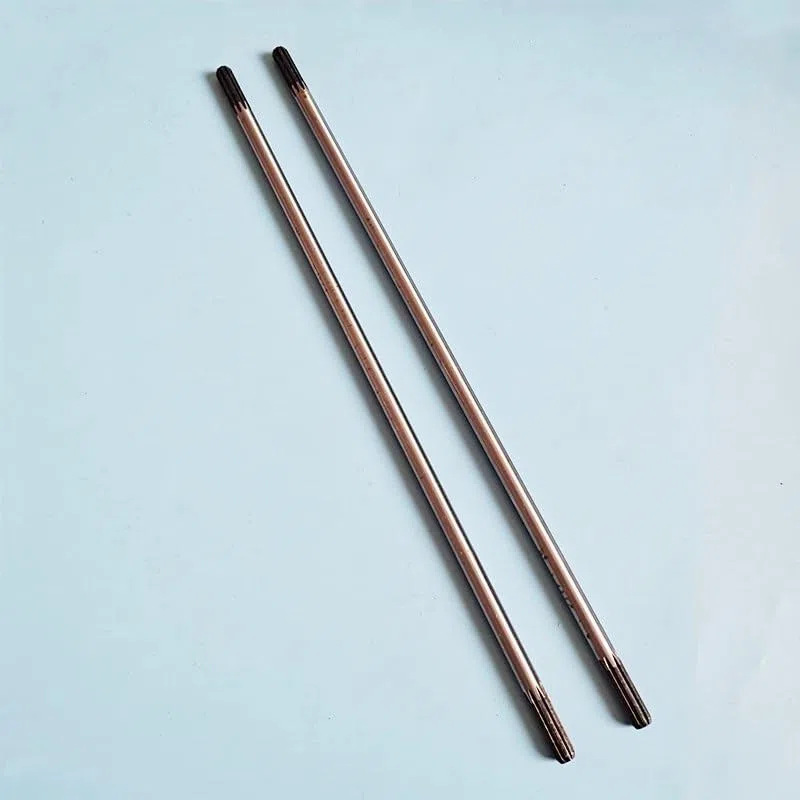 9 Zähne (Durchmesser 8 mm) Antriebswelle for 26 mm oder 28mm Rohr, Grasschneider, manueller Mini-Bagger, Länge 530mm(2 x Drive shaft)