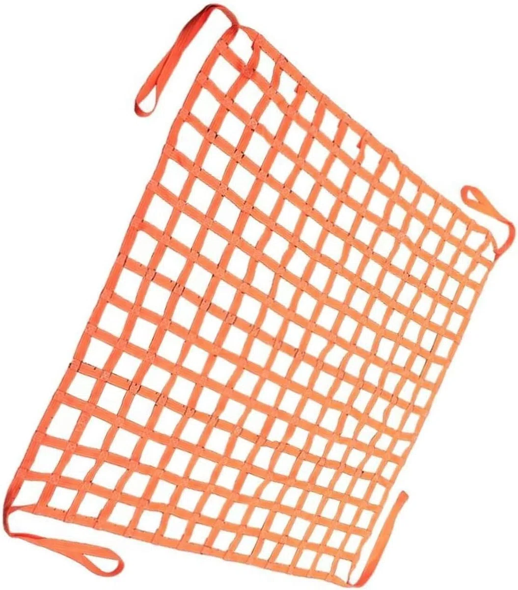 ELzEy Cargonetze Hebenetze - Gurtbandnetz, für Bauarbeiten, Rigging, Umzug, Abschleppen, Heben, Sicherheits-Hebenetz-Bänder (Größe: 2X2M/Masche 15cm/Last 2t)