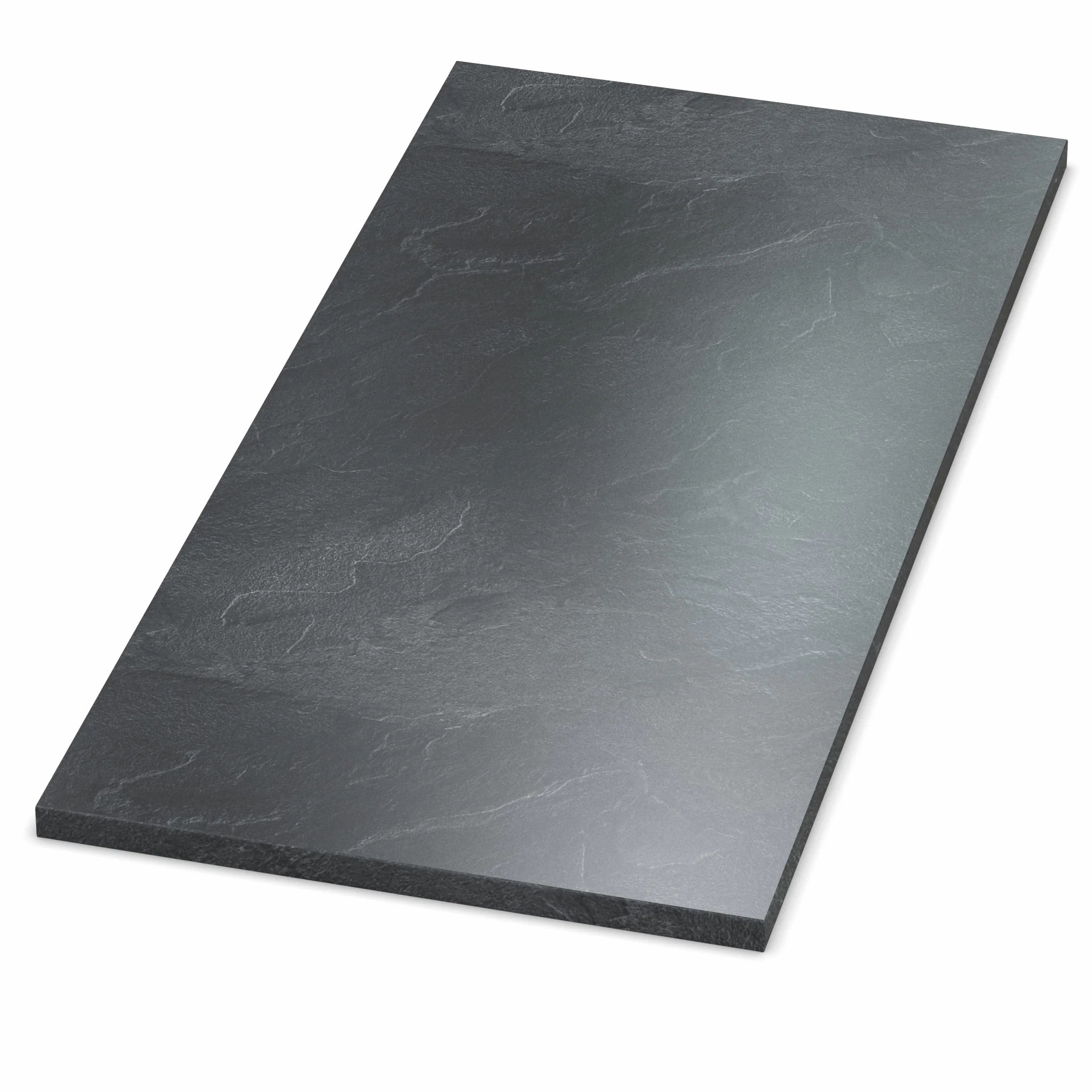 AUPROTEC Tischplatte 19mm Schiefer 60x60 cm I Spanplatte mit 1mm ABS Kante & PU-Verleimung I melaminharzbeschichtet I elegant & wasserabweisend