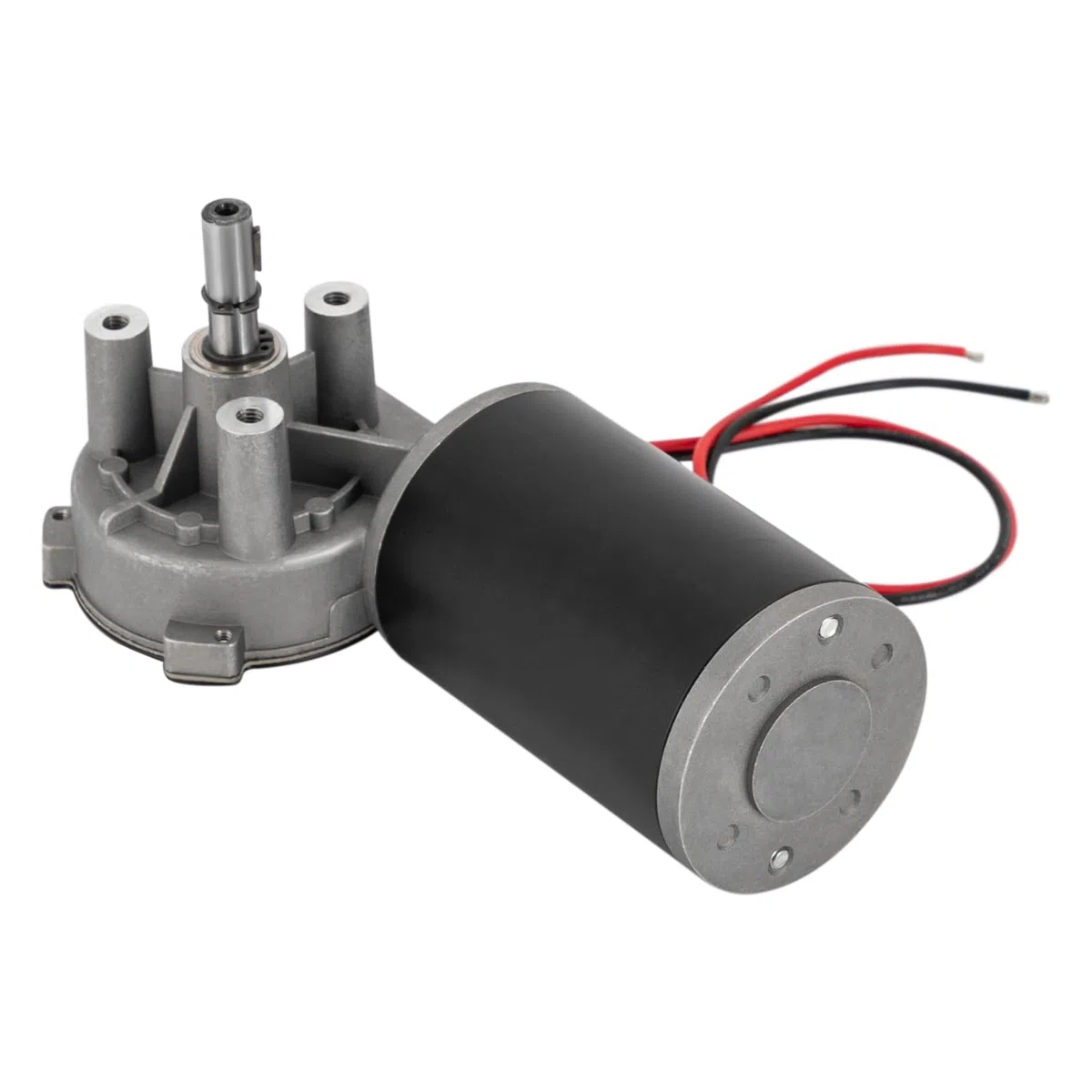 24V DC Schneckengetriebemotor Getriebemotor 220 U/min 80W Gleichstrommotor (Rechts)