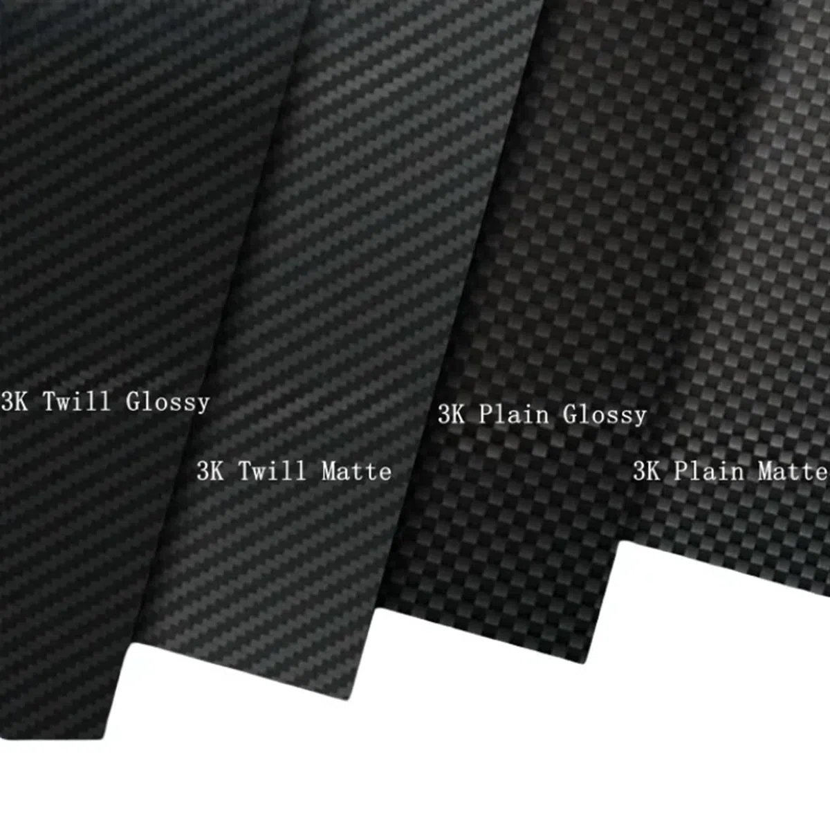 Carbon Platte 1PCS 400x500mm Carbon Faser Platte Blatt Hohe Festigkeit Carbon Board Panel Dicke 1mm 1,5mm 2mm 2,5mm 3,0mm 4mm 5mm 6mm Für Handarbeit, Restaurierung von Teilen(1.0mm Plain Glossy)