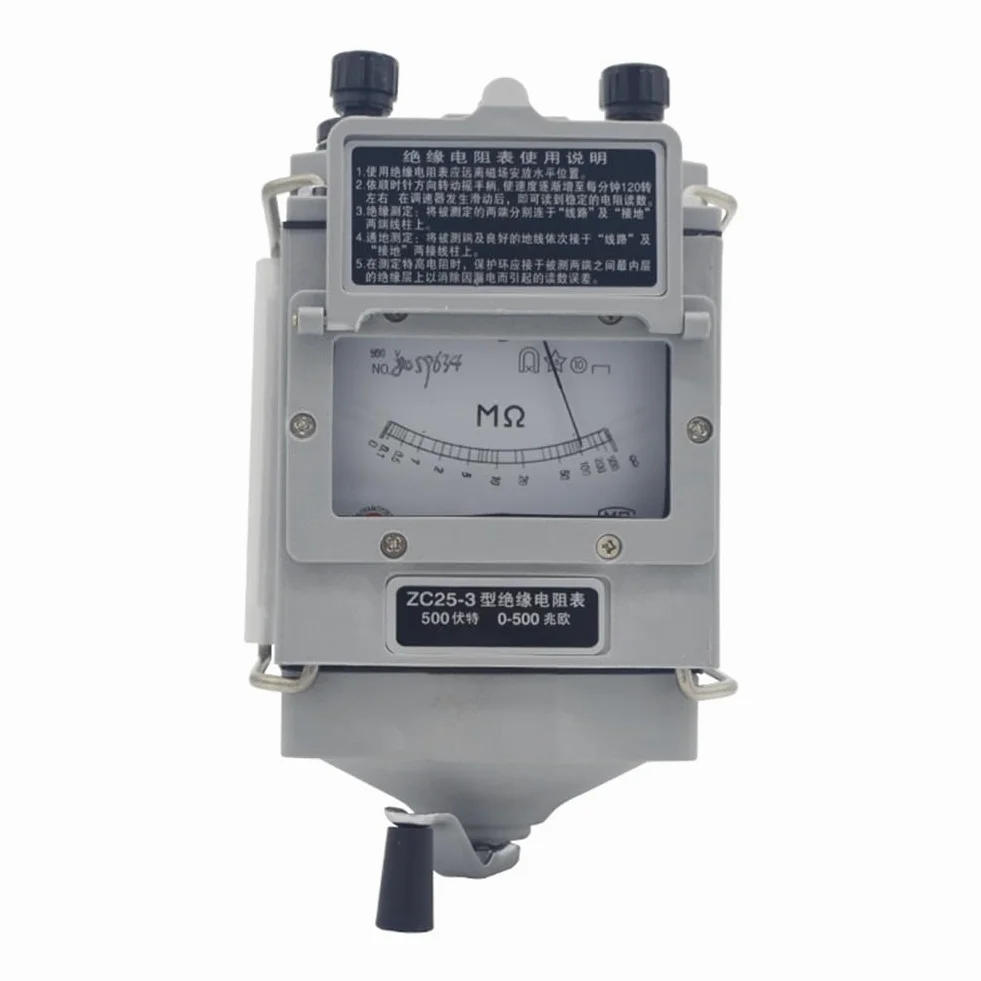 Osmond ZC25-4 Isolationswiderstandsprüfer 1000 V Tramegger Elektriker Megohmmeter Handkurbel Tramegger Kunststoff