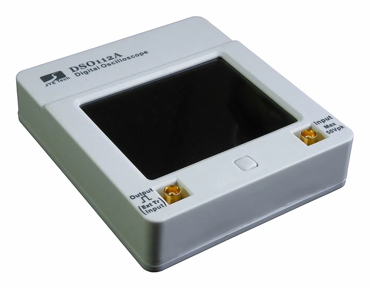 DollaTek DSO112A Digitales Taschen-Oszilloskop w/Screen 2.4inch TFT Touchpanel, Standard-BNC-Prüfspitze, MCX Klippkabel und Batterie eingeschlossen