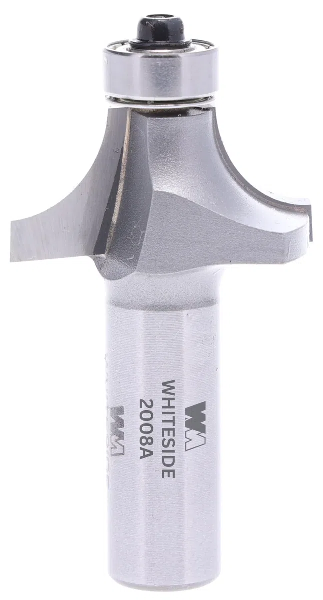Whiteside Router Bits 2008A Rundfräser mit 7/16 Zoll Radius, 1-3/8 Zoll großem Durchmesser und 5/8 Zoll Schnittlänge.