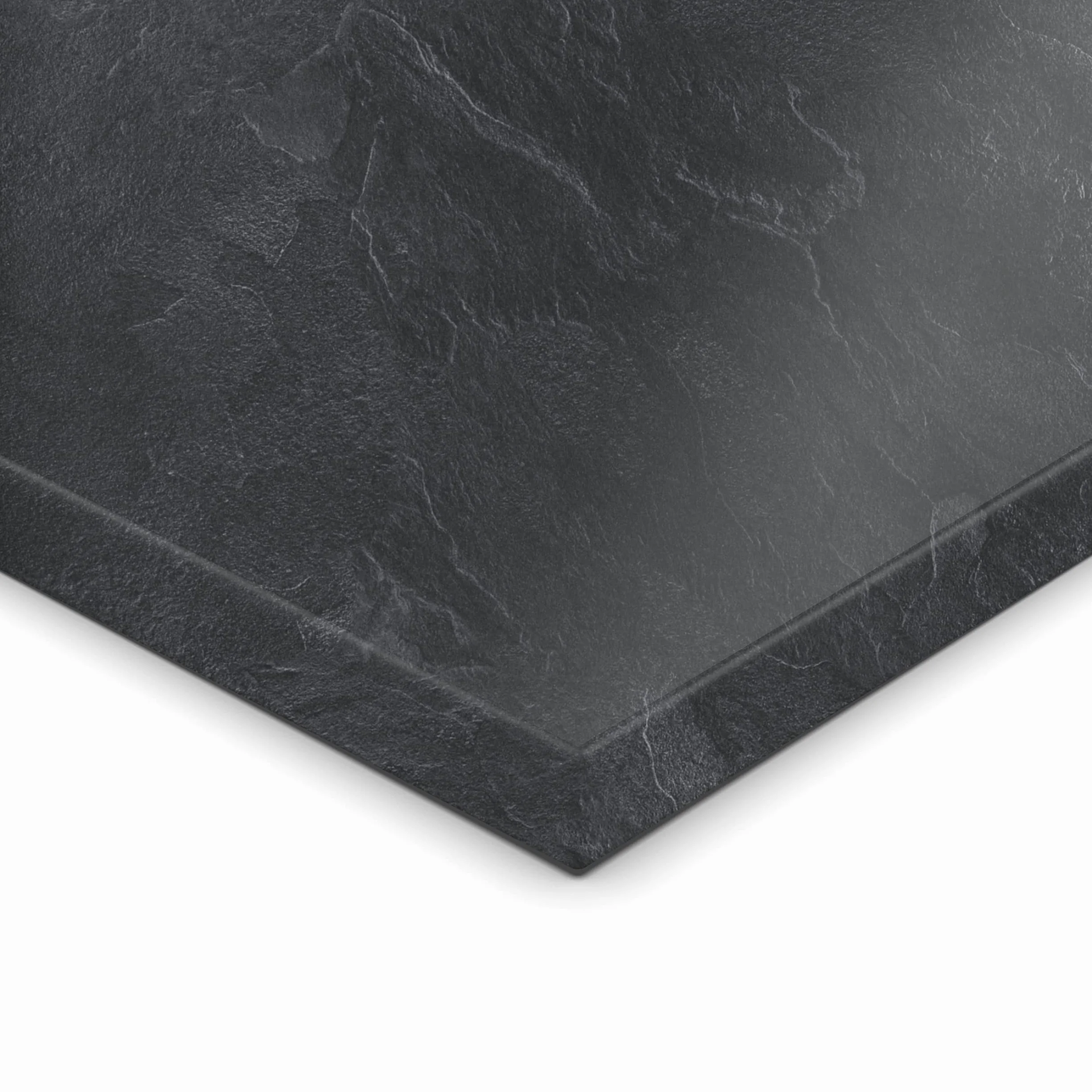 AUPROTEC Tischplatte 19mm Schiefer 60x60 cm I Spanplatte mit 1mm ABS Kante & PU-Verleimung I melaminharzbeschichtet I elegant & wasserabweisend
