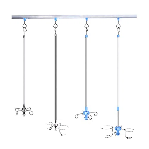 Infusionsständer, Tragbarer Infusionsständer Mit Seilzug Für Deckenwände, Höhenverstellbarer Hängender Infusionsständer,C