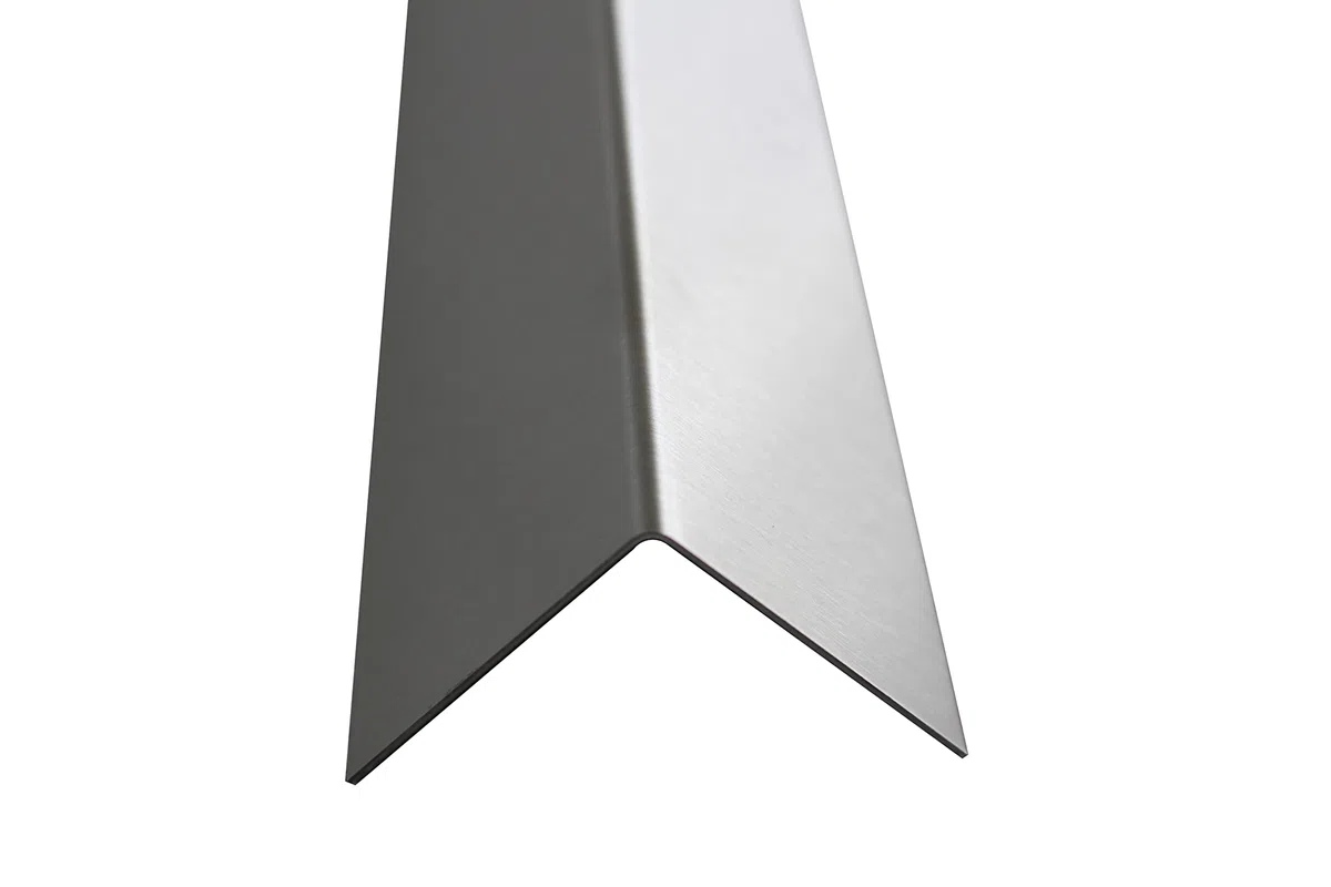 3mm Edelstahlwinkel gleichschenklig 1.4301 Oberfläche gebürstet Länge 1000/1500/2000mm (40x40mm 1500mm Länge)
