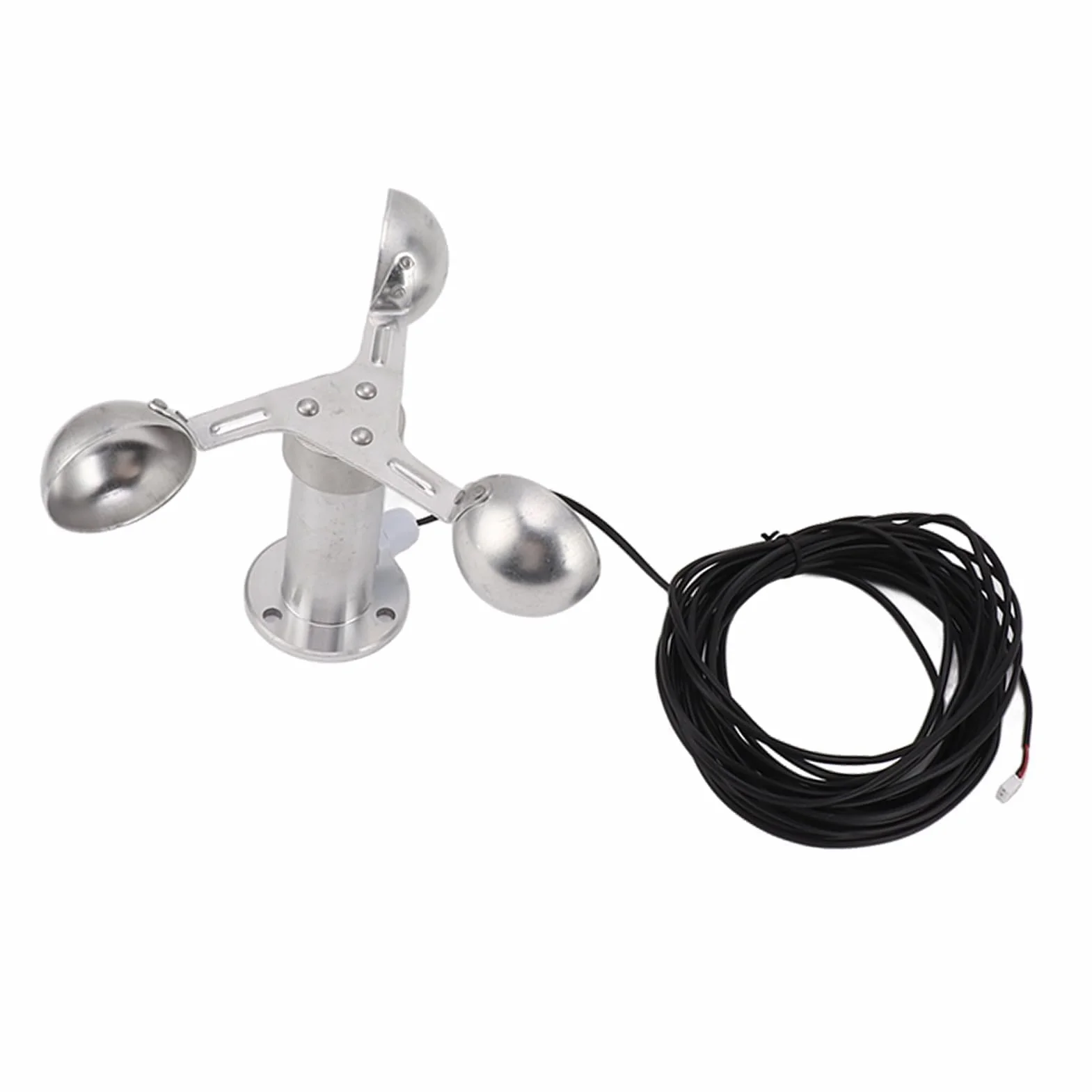 Windgeschwindigkeitssensor Anemometer aus Aluminiumlegierung, 3 Tassen, Genaue Messung für Kraftwerke, Meteorologische Überwachung, Windmessung mit 8 M Kabel