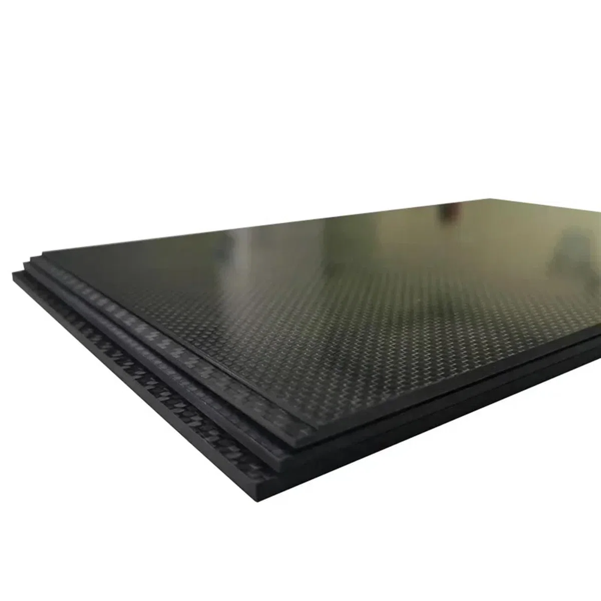 Carbon Platte 1PCS 400x500mm Carbon Faser Platte Blatt Hohe Festigkeit Carbon Board Panel Dicke 1mm 1,5mm 2mm 2,5mm 3,0mm 4mm 5mm 6mm Für Handarbeit, Restaurierung von Teilen(1.0mm Plain Glossy)