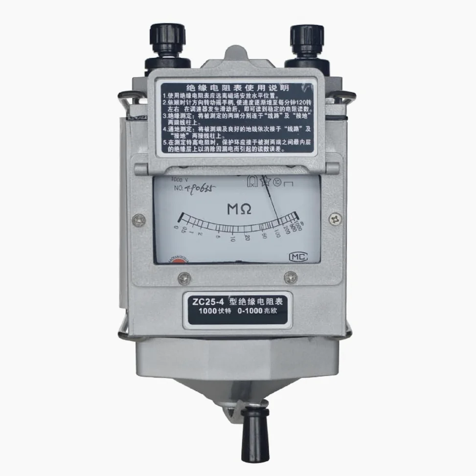 Osmond ZC25-4 Isolationswiderstandsprüfer 1000 V Tramegger Elektriker Megohmmeter Handkurbel Tramegger Kunststoff