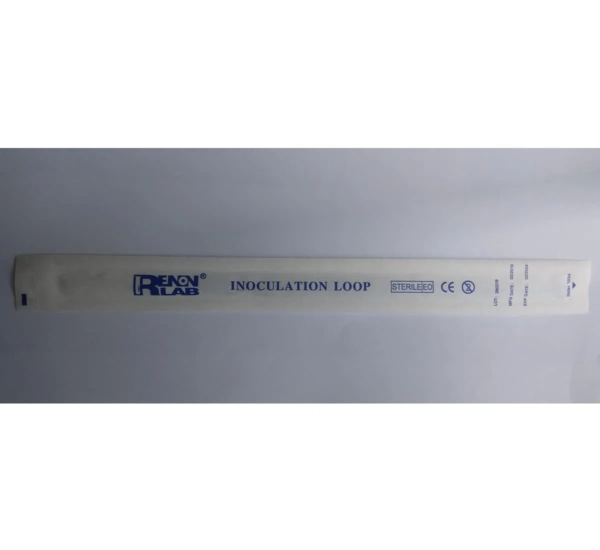 Renon Impfschlaufen, Sterile EO-Impfschlaufe, Einzeln Verpackt, ABS-Material, 1 Mikroliter, 100 Stück